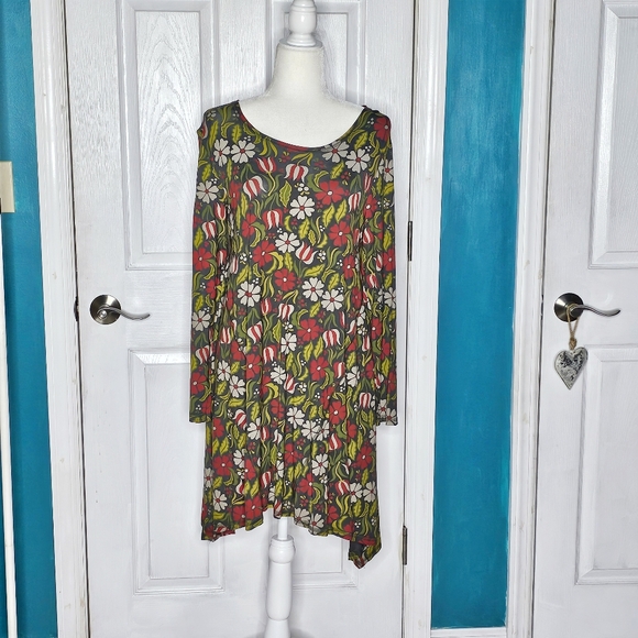 Gudrun Sjoden Floral Long Sleeve Dress M - Picture 11 of 12